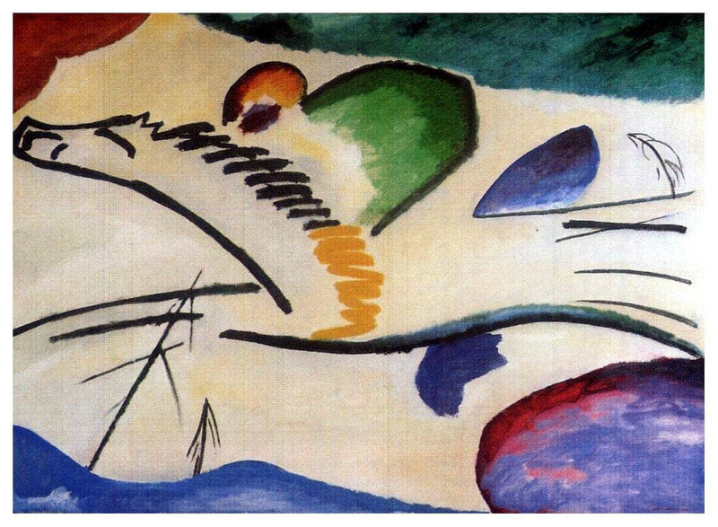 Lyrical (Lyrics) by Wassily Kandinsky — Oil Painting Reproduction