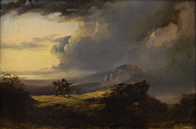 Macbeth et les trois Sorcières by John Martin — Oil Painting Reproduction