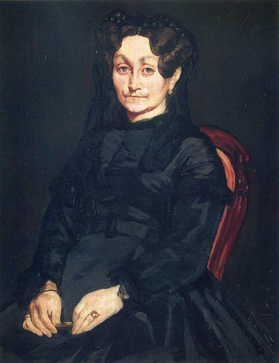 Madame Auguste Manet in hallway