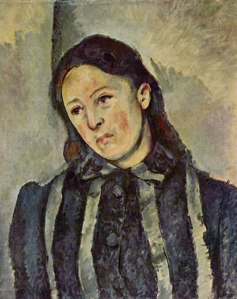 Madame Cezanne with Unbound Hair by Paul Cezanne — Oil Painting Reproduction