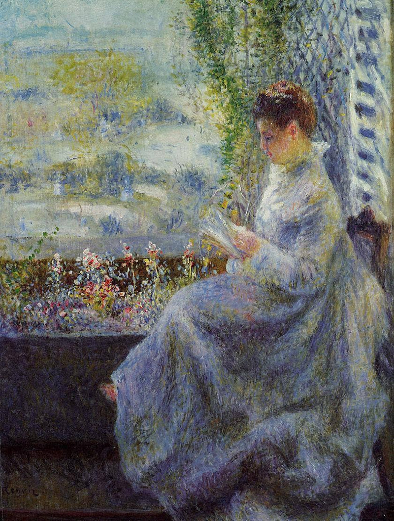 Madame Chocquet Reading by Pierre-Auguste Renoir — Oil Painting Reproduction