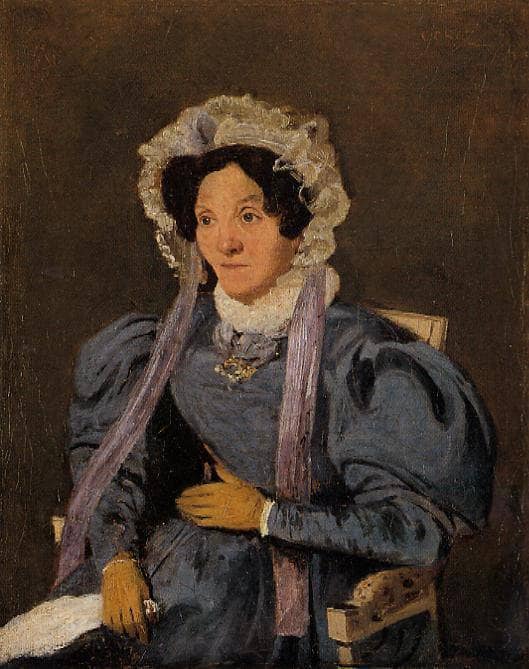 Madame Corot, the Artist's Mother, Born Marie Francoise Oberson by Camille Corot — Oil Painting Reproduction