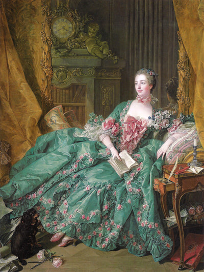 Madame de Pompadour in home office