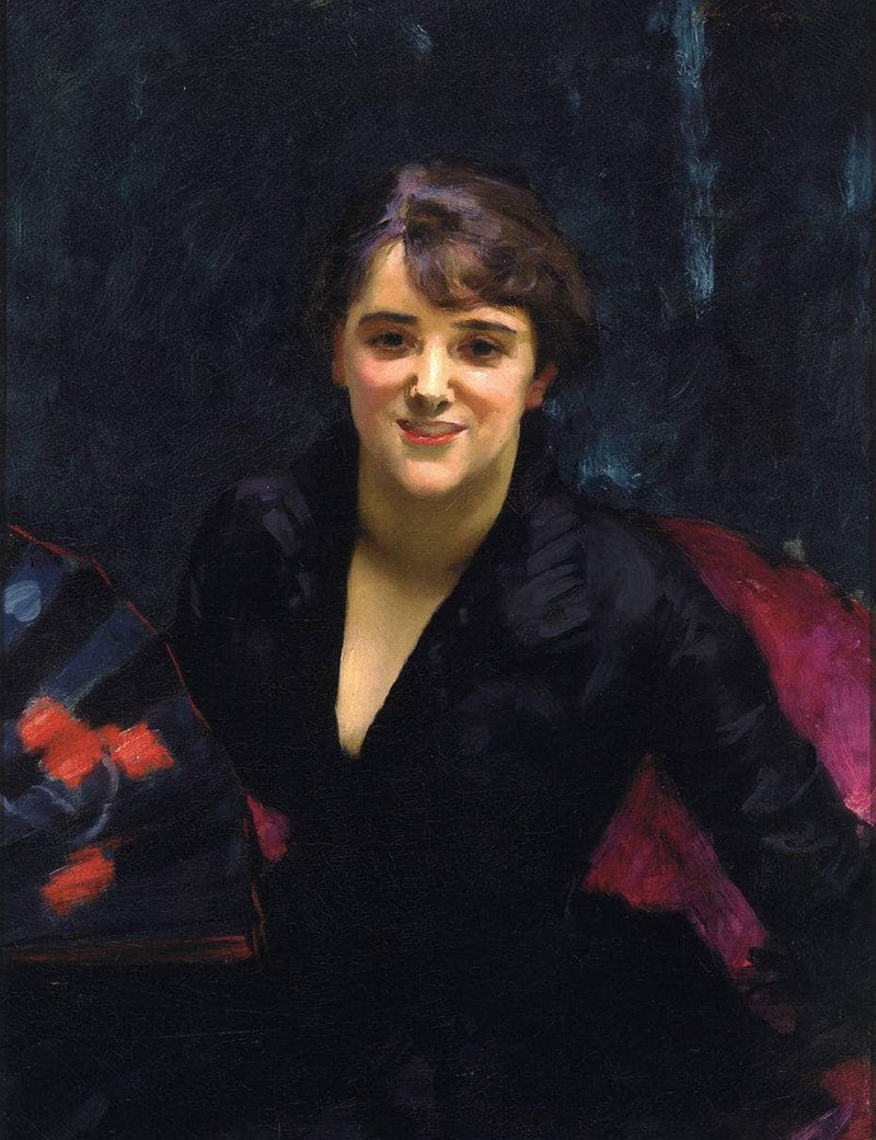 Madame Errazuriz (also known as The Lady in Black) by John Singer Sargent — Oil Painting Reproduction