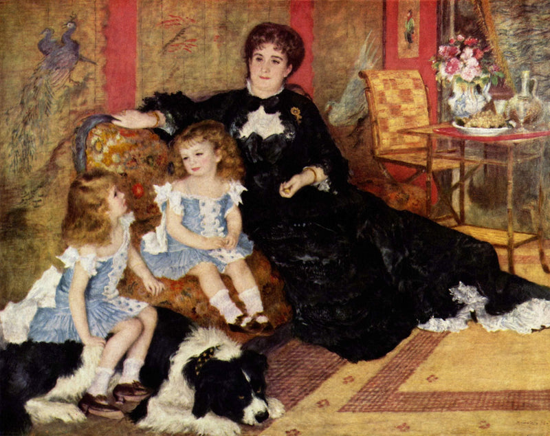 Madame Georges Charpentier and her Children by Pierre-Auguste Renoir — Oil Painting Reproduction