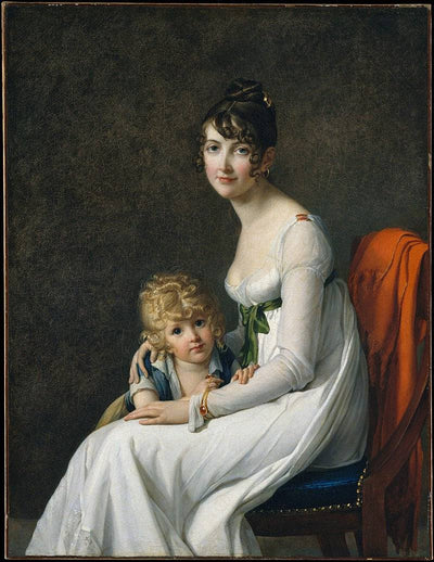 Madame Philippe Panon Desbassayns de Richemont (Jeanne Eglé Mourgue, 1778–1855) and Her Son, Eugène (1800–1859) in apartment