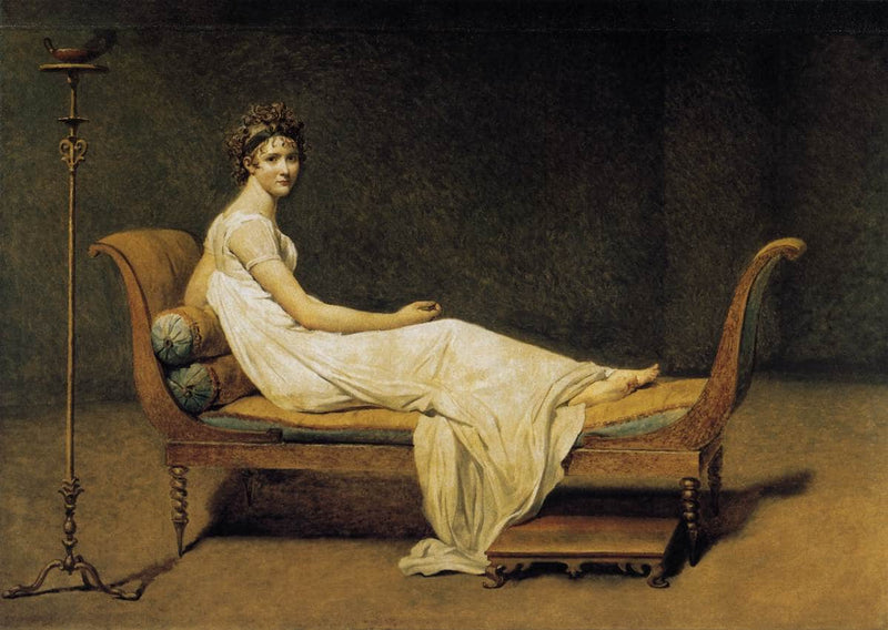 Madame Recamier by Jacques-Louis David — Oil Painting Reproduction