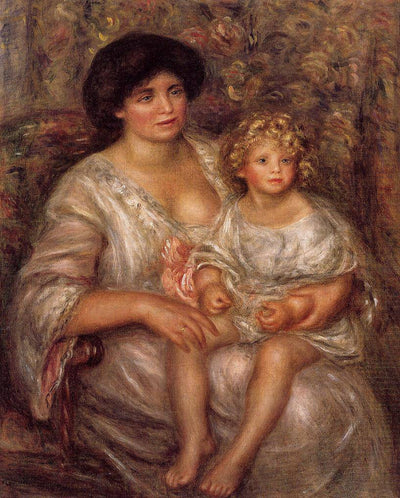 Madame Thurneyssan and Her Daughter in home office
