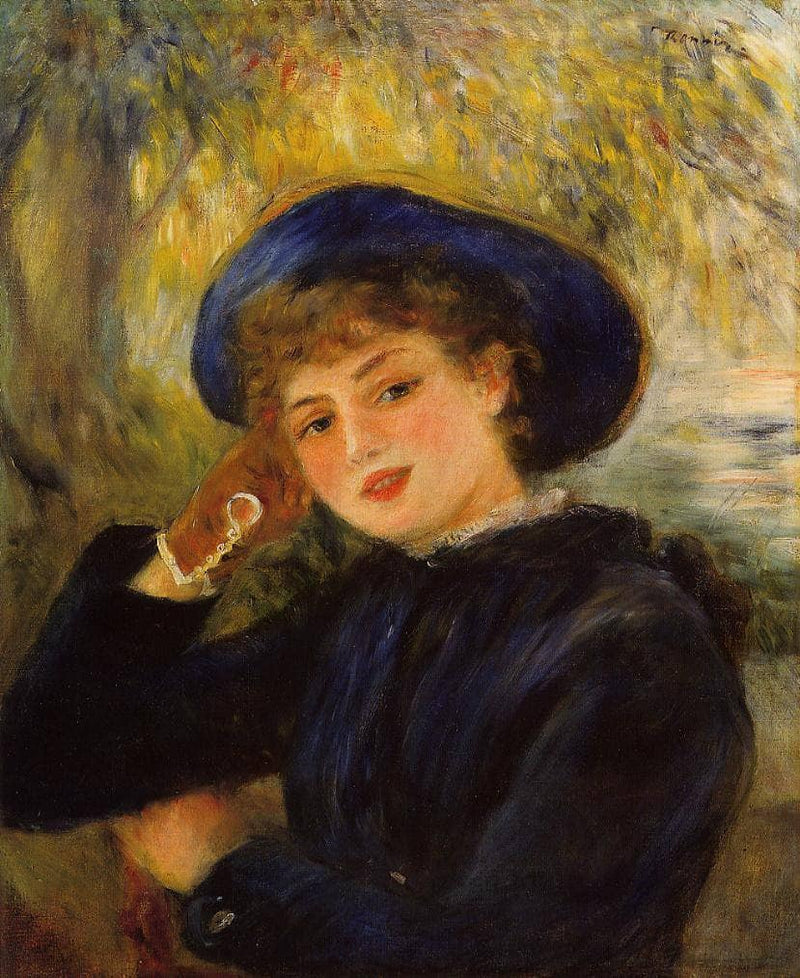 Mademoiselle Demarsy (Woman Leaning on Her Elbow) by Pierre-Auguste Renoir — Oil Painting Reproduction