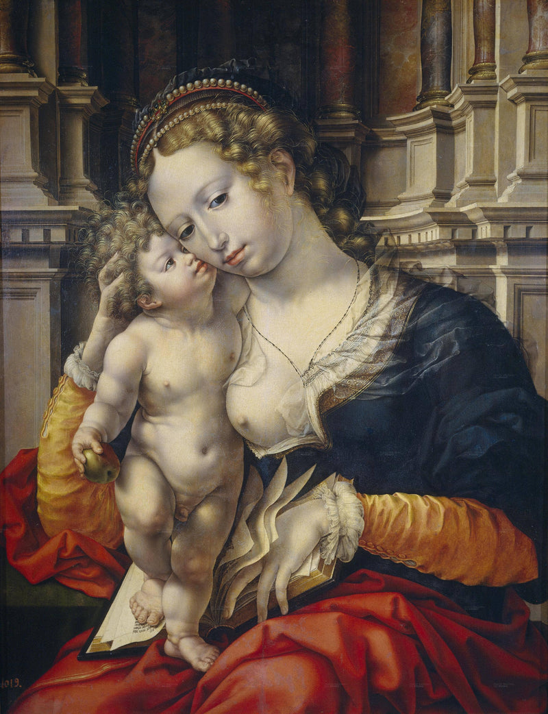 Madonna and Child by Mabuse — Oil Painting Reproduction
