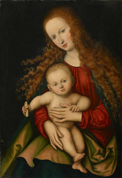 Madonna and Child in dining room