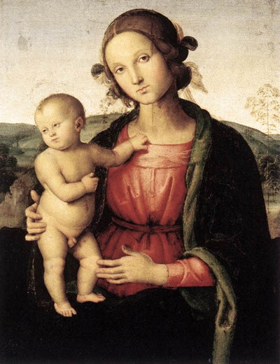 Madonna and Child in study