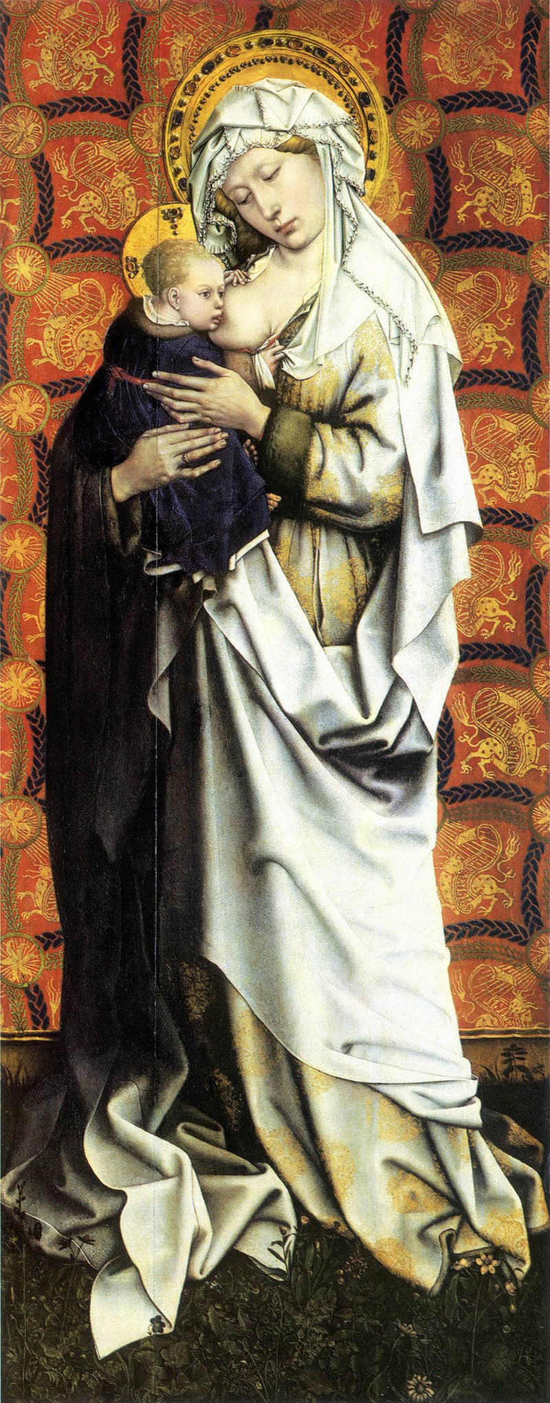 Madonna and Child by Robert Campin, Oil Painting Reproduction