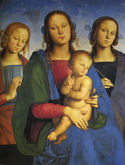 Madonna and Child with St. Catherine and St. Rosa in apartment
