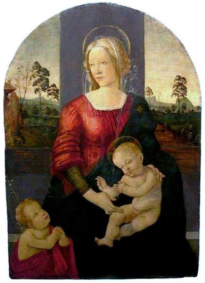 Madonna and Child with St. John the Baptist in home office