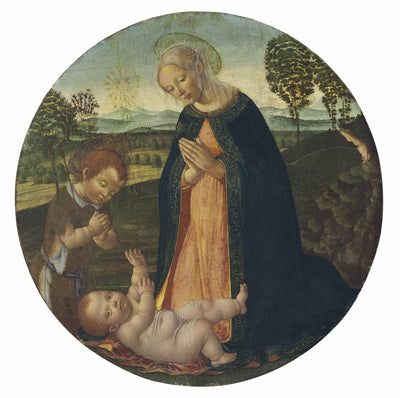Madonna and Child with the Infant St. John the Baptist in bedroom