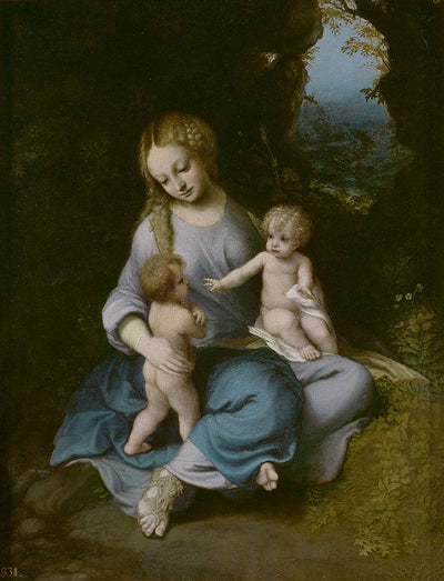 Madonna and Child with the Young Saint John in home office