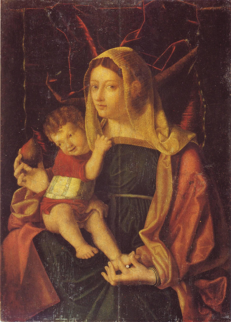 Madonna Della Pera by Bartolomeo Veneto — Oil Painting Reproduction