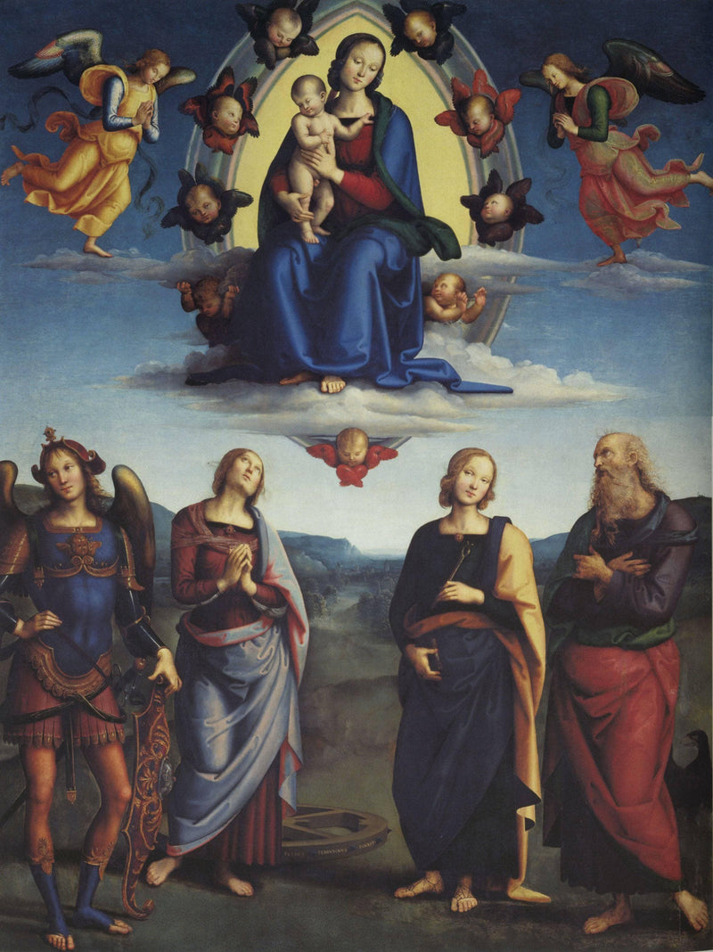 Madonna in Glory with the Child and Saints by Pietro Perugino — Oil Painting Reproduction