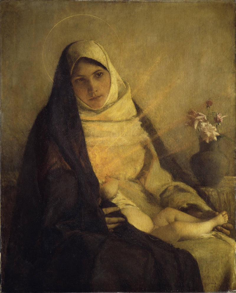 Madonna of the Rose by Pascal Dagnan-Bouveret — Oil Painting Reproduction