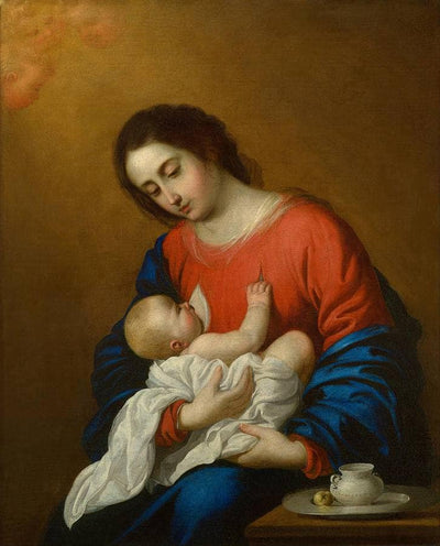 Madonna with Child in study