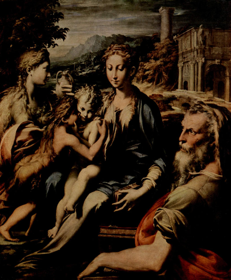Madonna with Saint Zacharias by Parmigianino — Oil Painting Reproduction