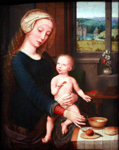 Madonna with the Milk Soup in modern living room