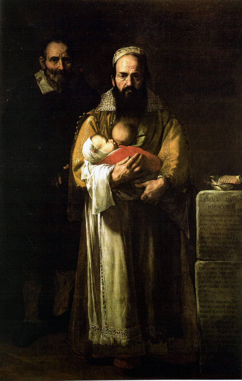 Magdalena Ventura with Her Husband and Son by Jusepe de Ribera — Oil Painting Reproduction