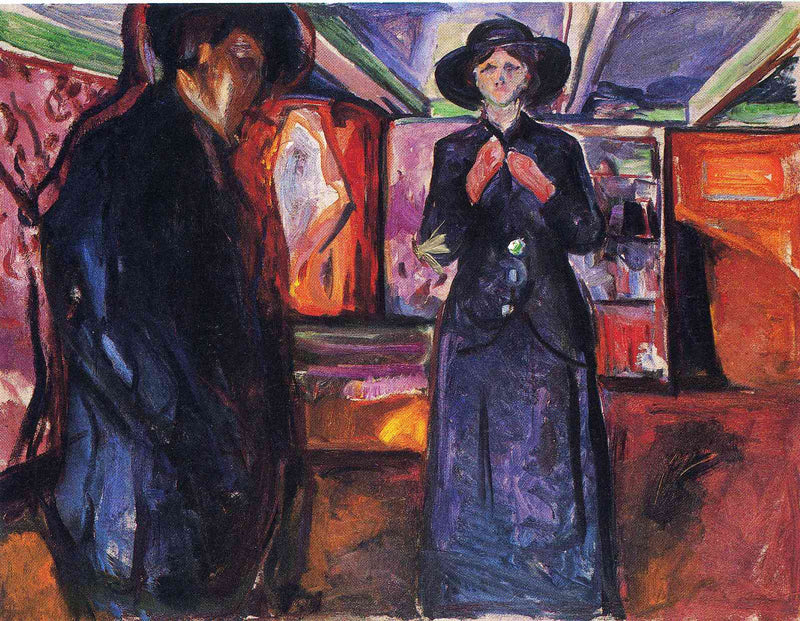 Man and Woman II by Edvard Munch — Oil Painting Reproduction
