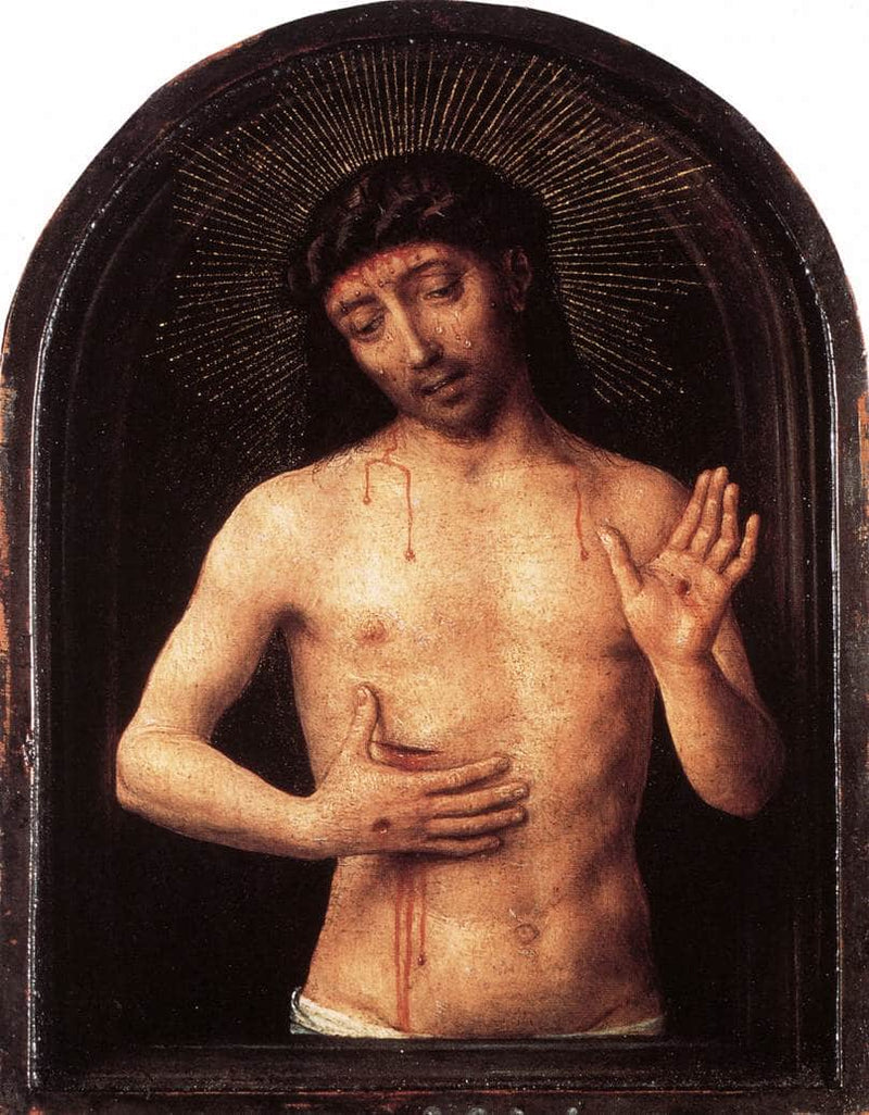 Man of Sorrows by Hans Memling — Oil Painting Reproduction
