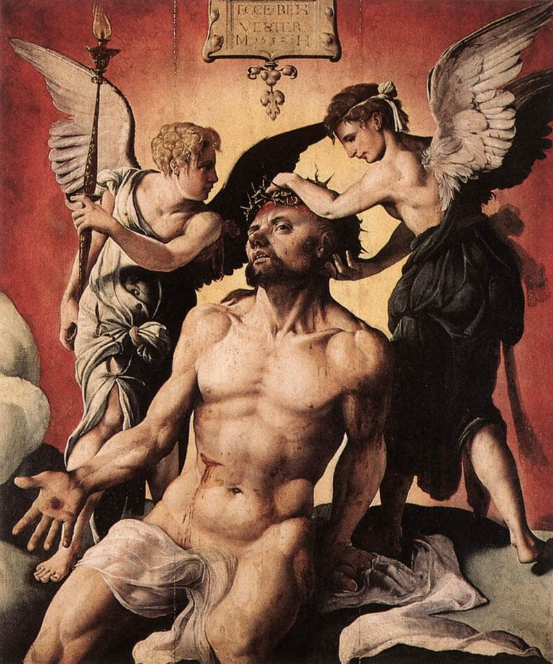 Man of Sorrows by Maerten van Heemskerck — Oil Painting Reproduction