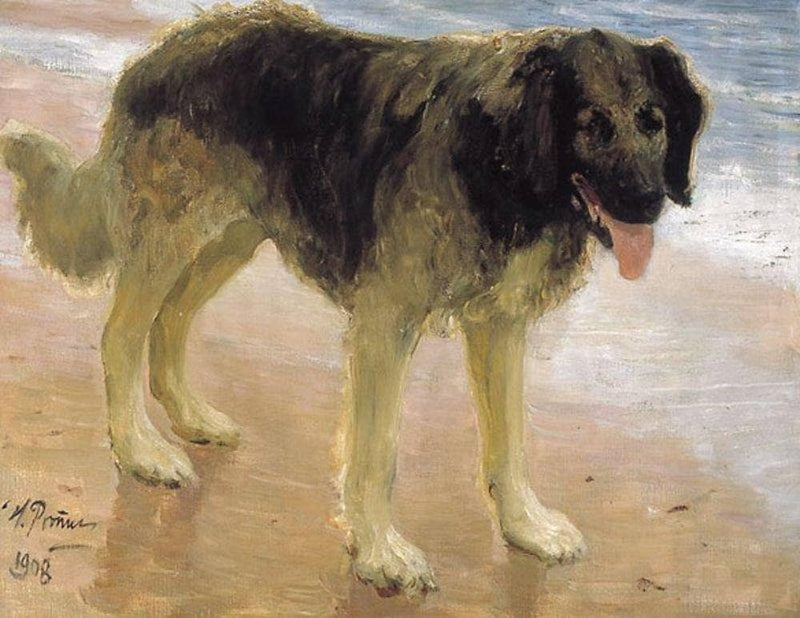 Man's best friend by Ilya Repin — Oil Painting Reproduction