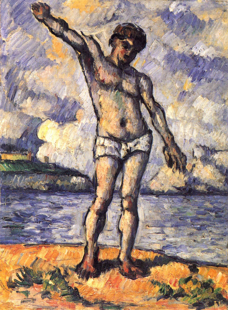 Man Standing, Arms Extended by Paul Cezanne — Oil Painting Reproduction