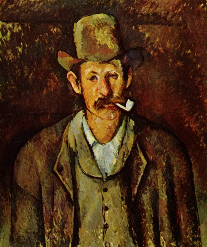 Man with a Pipe by Paul Cezanne — Oil Painting Reproduction