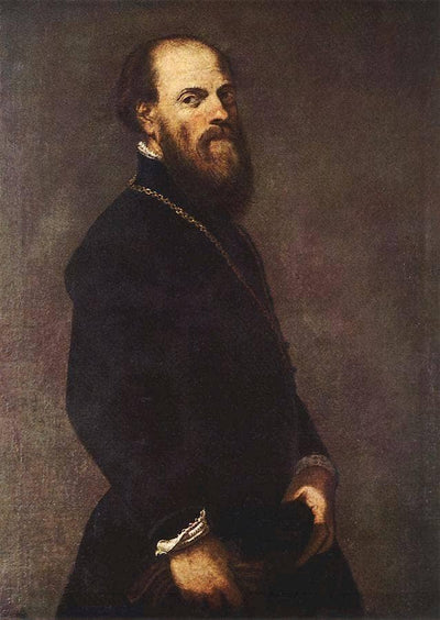 Man with Gold Chain in hallway