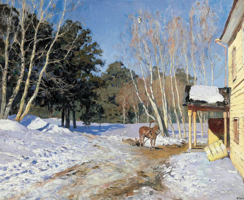 March by Isaac Levitan — Oil Painting Reproduction