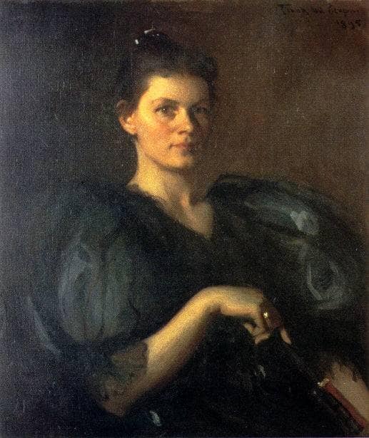 Margaret White Richardson by Frank W. Benson — Oil Painting Reproduction