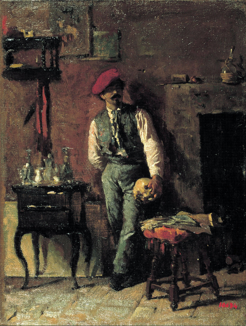 Portrait of the sculptor Jerónimo Suñol by Marià Fortuny — Oil Painting Reproduction