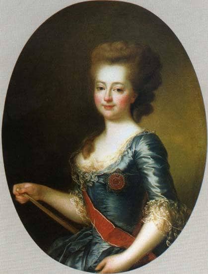 Maria Feodorovna by Dmitry Levitzky — Oil Painting Reproduction
