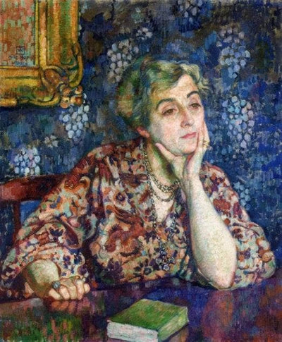 Maria van Rysselberghe in Jersey in master bedroom