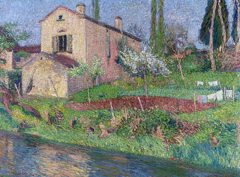 Marie Louise House in Spring by Henri Martin — Oil Painting Reproduction