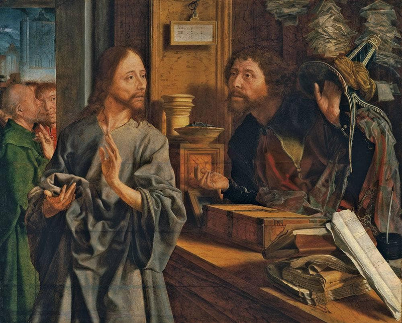Vocation of Saint Matthew by Marinus van Reymerswaele, Oil Painting Reproduction