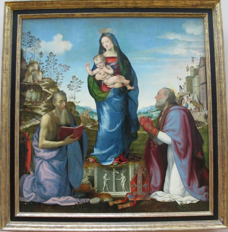 Mariotto Albertinelli E Franciabigio, Madonna Col Bambino Tra I Santi Girolamo E Zanobi by Mariotto Albertinelli — Oil Painting Reproduction