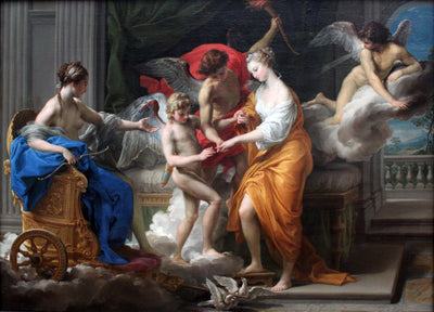 Marriage of Cupid and Psyche in master bedroom