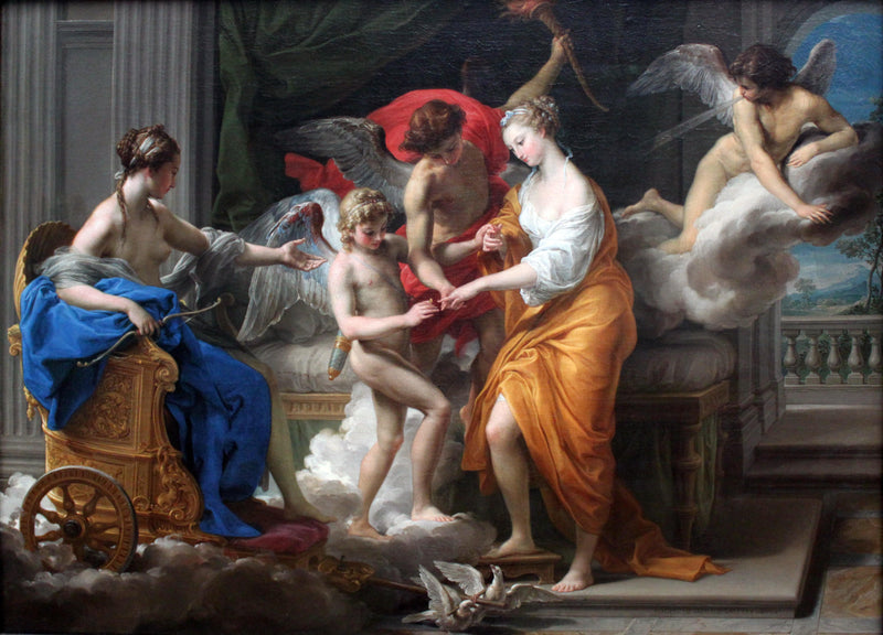 Marriage of Cupid and Psyche by Pompeo Batoni — Oil Painting Reproduction