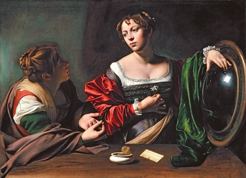 Martha and Mary Magdalene by Caravaggio — Oil Painting Reproduction