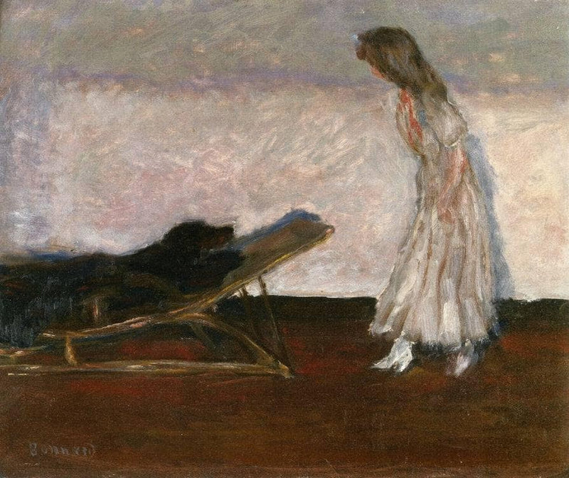 Marthe and the dog, Black by Pierre Bonnard — Oil Painting Reproduction