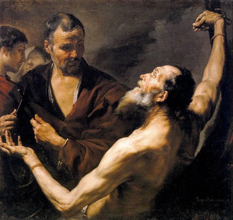 Martyrdom of St. Bartholomew by Jusepe de Ribera — Oil Painting Reproduction