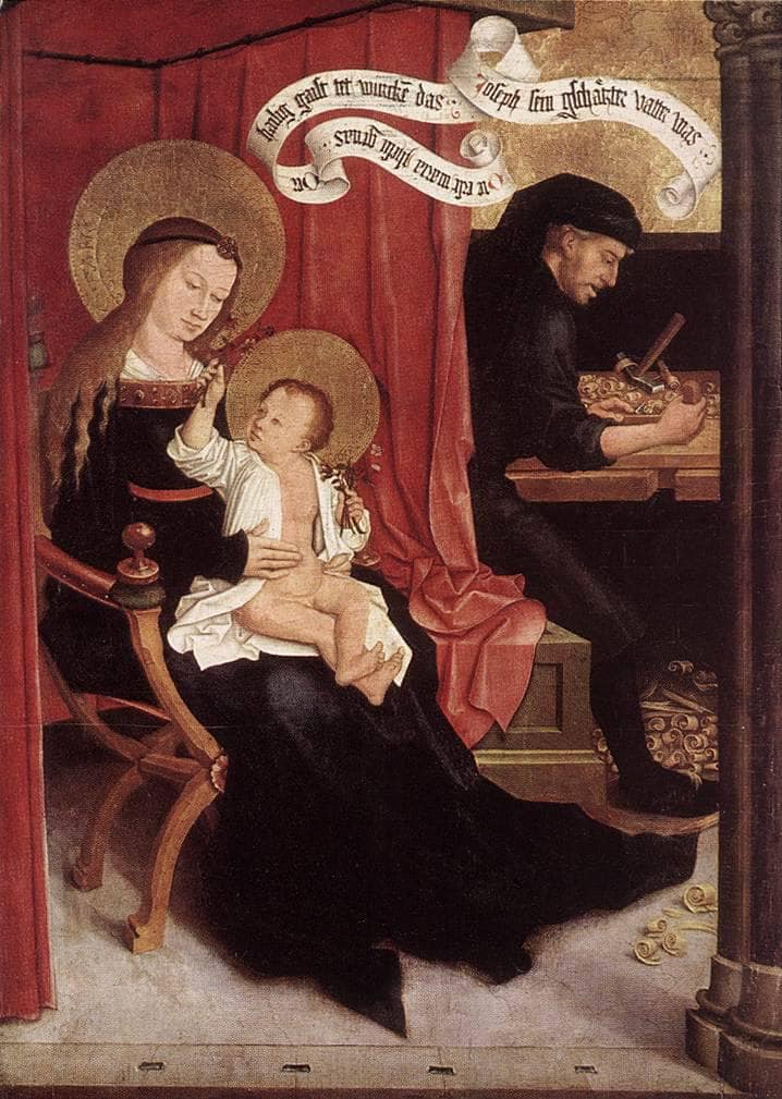 Mary and Joseph with Jesus by Bernhard Strigel — Oil Painting Reproduction