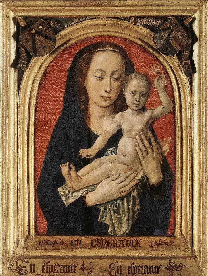 Virgin and Child by Hugo van der Goes — Oil Painting Reproduction